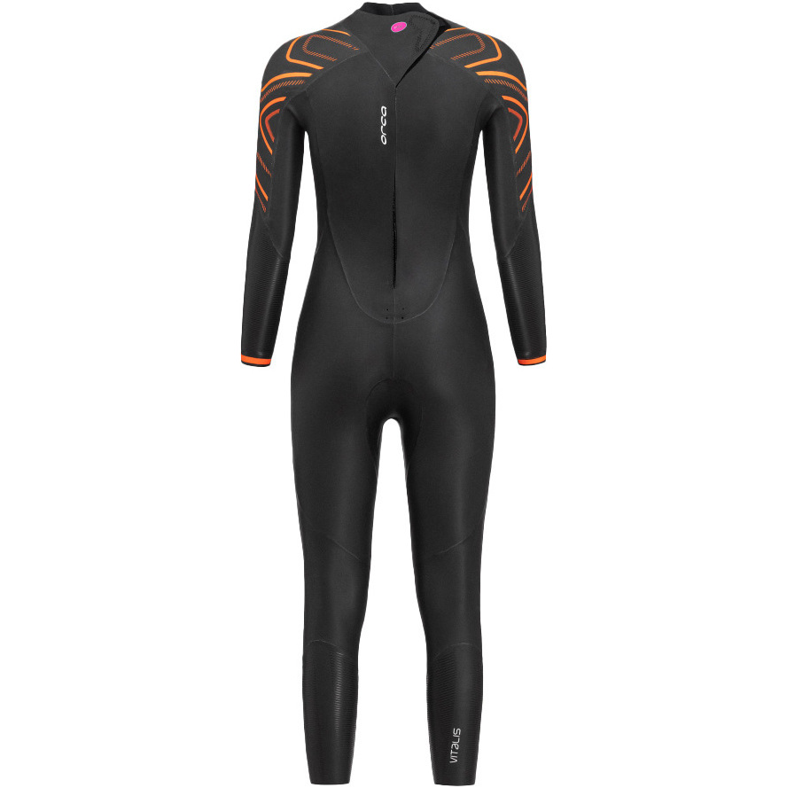 2026 Orca Dames Vitalis Thermal Rug Ritssluiting Open Water Swim Wetsuit NN6U4801 - Black